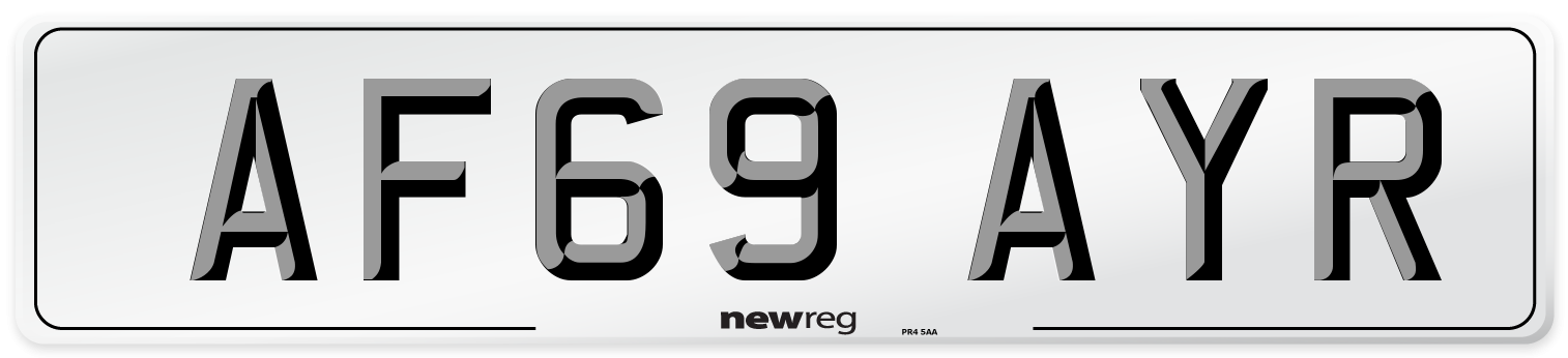 AF69 AYR Number Plate from New Reg